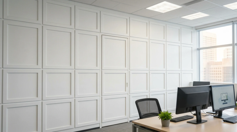 Скрытые противопожарные двери